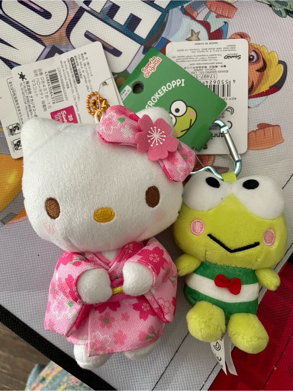NWT Sanrio Backpack/Bag Keychain